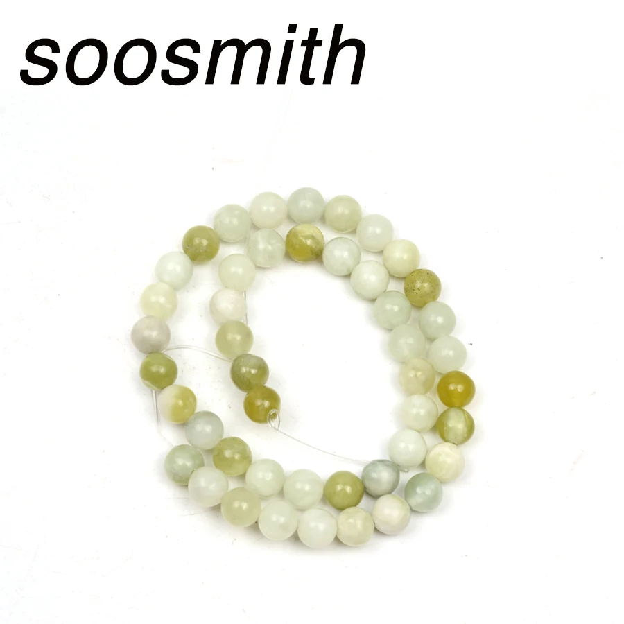 Бусины из нефрита для изготовления ювелирных изделий 4/6/8/10/12 мм|Бусины| |