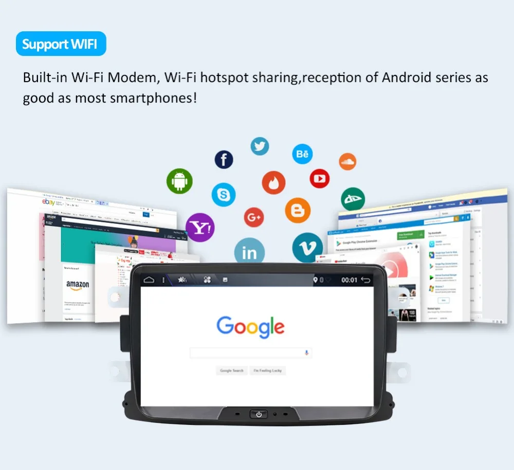 Bosion Android 9,0 8 ядерный 2 ГБ+ 32 Гб gps Навигатор Радио для Dacia Renault Duster Logan Sandero автомобильный DVD центральный кассетный плеер BT