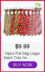 10 шт. милые Рождественская домашняя собака большие галстуки для собак Рождественская шапка Санты дерево Галстуки для собак аксессуары для животных принадлежности