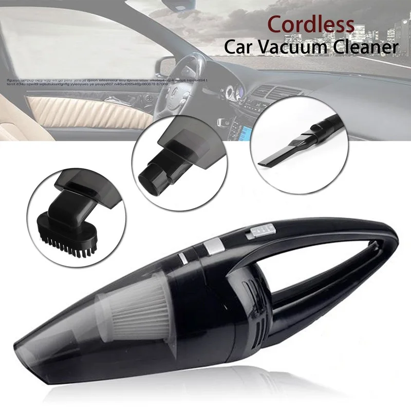 Беспроводной ручной мини пылесос для сухой и влажной уборки 12 В|Чистящие щетки| |
