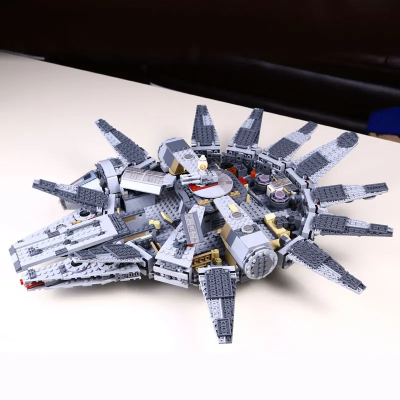 Строительные блоки Millennium игрушки Falcon совместимые legoed Звездные войны космический