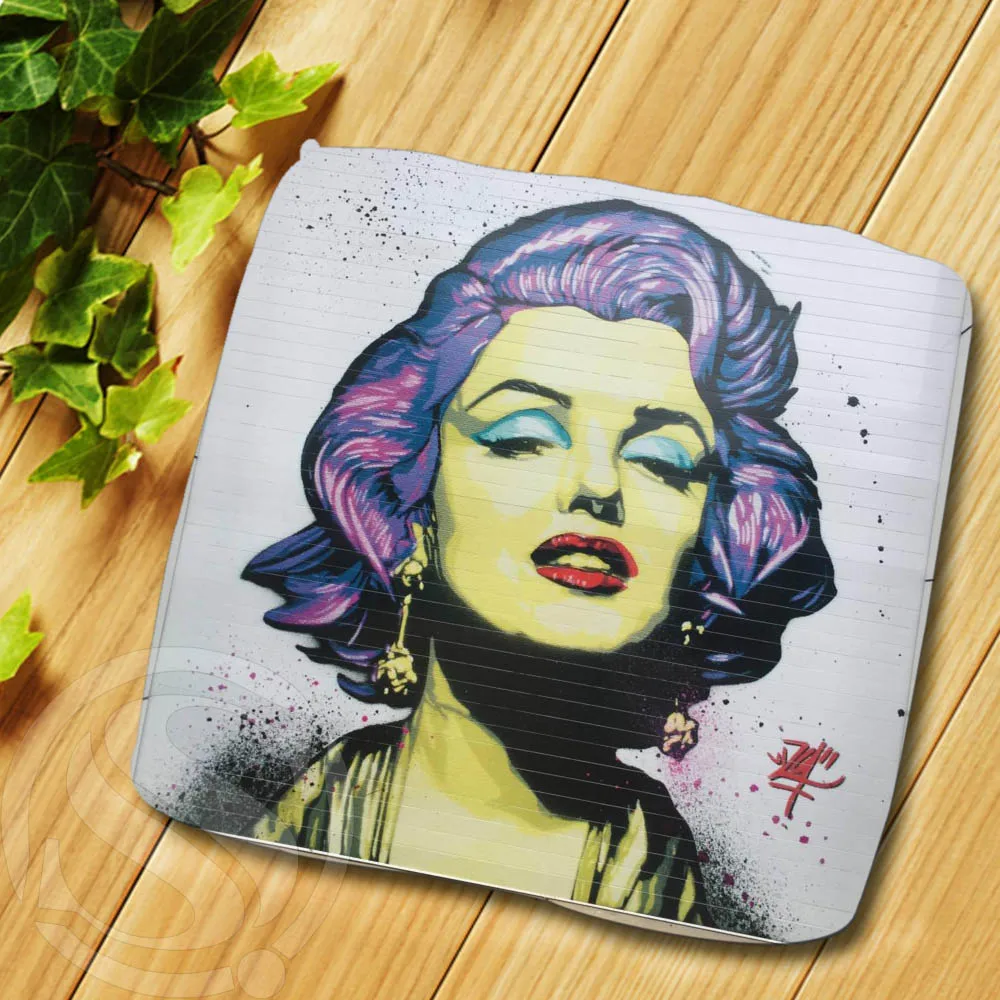 H-P521 Single Small Square Soft Marilyn Monroe#84 Hand Towel Handkerchief for Face Washing size 25x25cm SQ00811@H0521 |