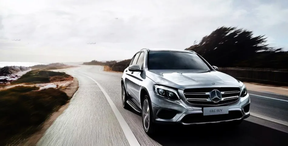Автомобильные ходовые доски боковые шаг бар педали для Mercedes-Benz GLC X253 AMG GLC200-GLC300, Высокое качество бренд Nerf баров