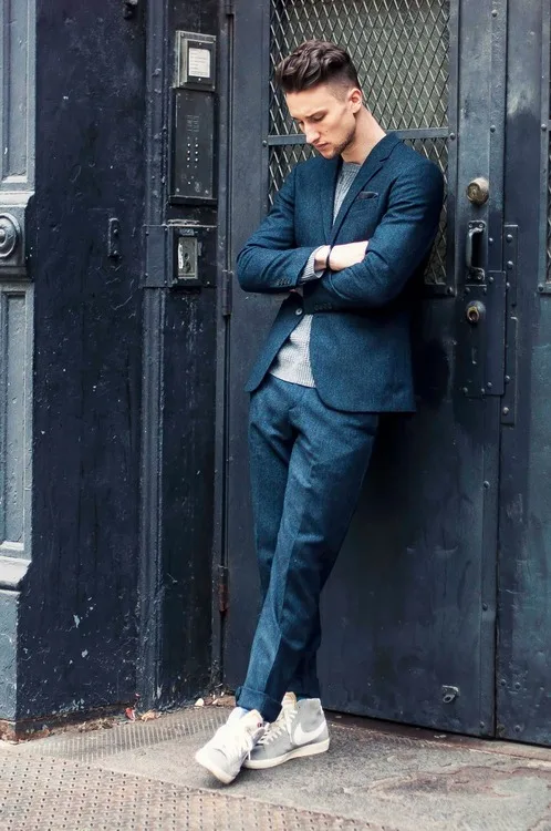 Костюм твидовый мужской из 2 предметов смокинг для жениха блейзер выпускного