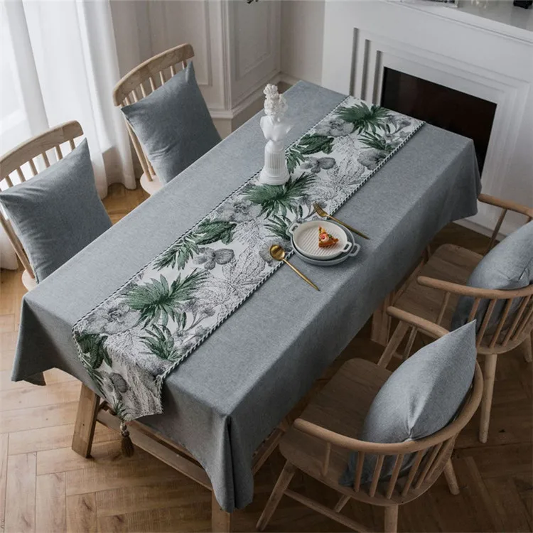 Листья настольная дорожка Decoracion Mesa Hogar Chemin De table Tafelloper вечерние украшения для свадьбы Camino De Mesa