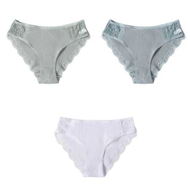 set 11 Cotton 3 шт, хлопковое нижнее белье, женские трусики, набор, удобные трусы, цветочные кружевные трусы для женщин, сексуальные трусики с низкой посадкой, нижнее белье - Цвет: set 11