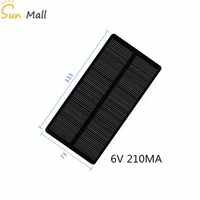 mini 6v 210ma 1 25w monocrystalline silicon solar panel solar epoxy panel solar panel photovoltaic cell phone charging