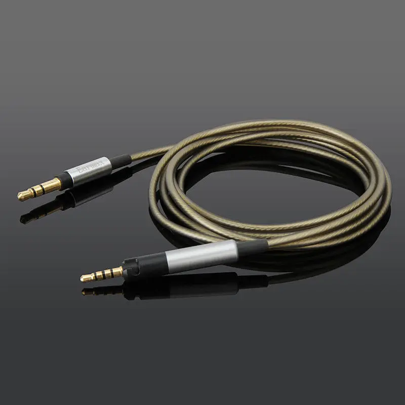 Серый Замена обновления посеребренный аудио кабель для Sennheise HD598 Cs SE SR HD599 HD 569 579 наушники-3 цвета - Цвет: Серый