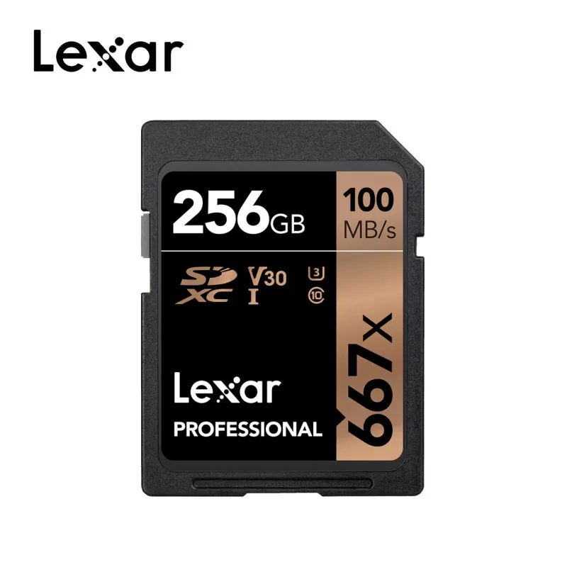 256 ГБ Lexar 667x SD карта, карта памяти Micro SD карта SDXC Class10 256 ГБ 64G 128G tf карта C10 UHS-I 100 МБ/с. флеш-карта для Full HD Камера - Емкость: 256 ГБ