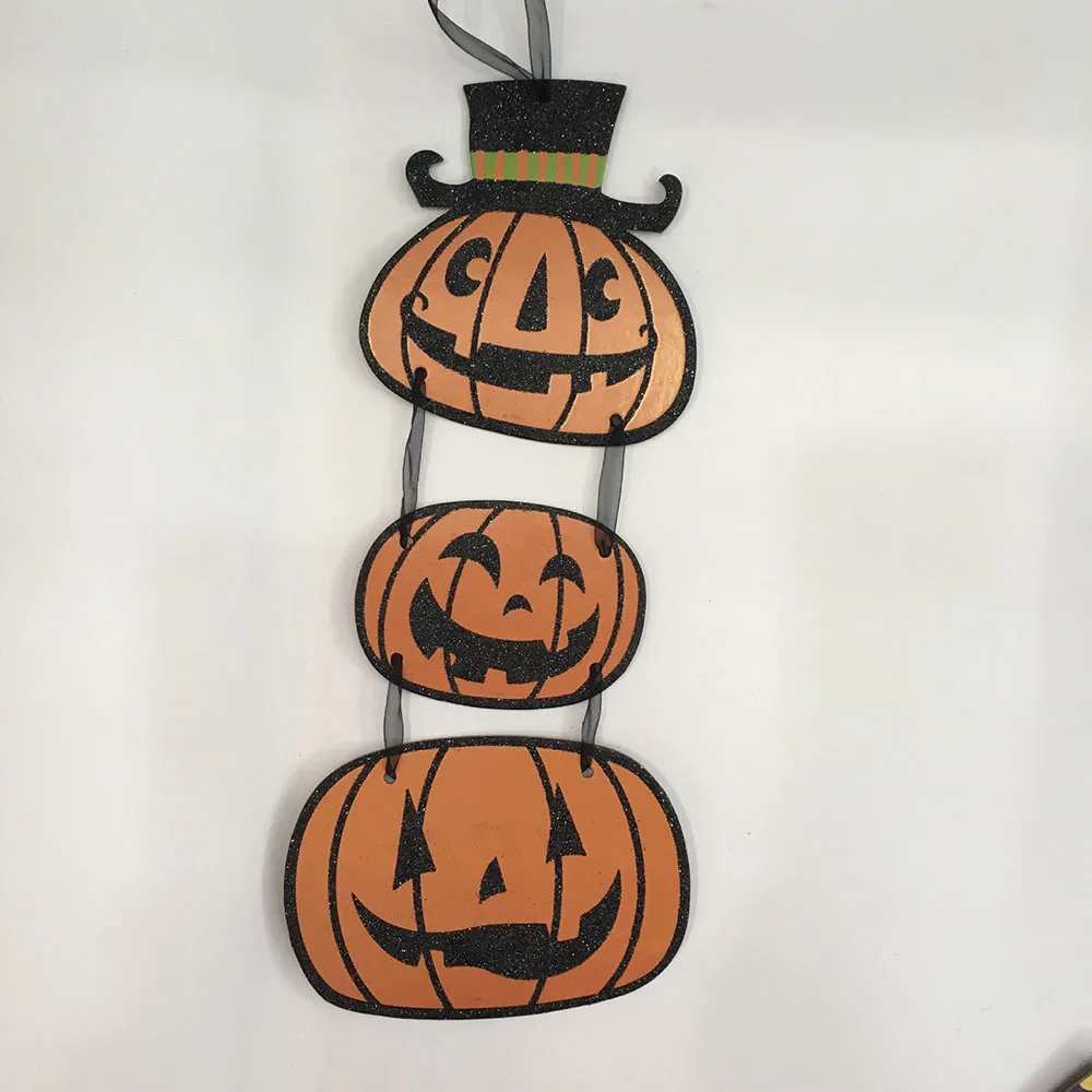 Halloween Decoration Hanging Tag Paper Door Window Pumpkin Strips HALLOWEEN Creative Party Festival Props | Дом и сад