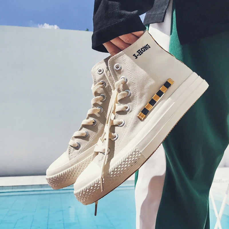 Мужские высокие кроссовки уличная Нескользящая дышащая удобная повседневная