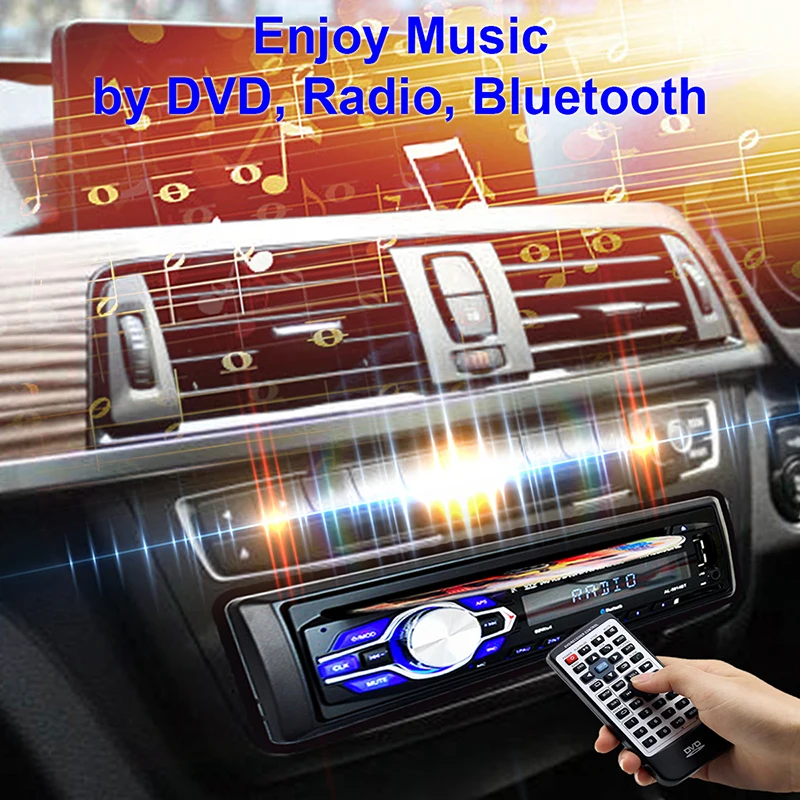 Радио автомобильный dvd-плеер Automotivo 1 Din 12 в Bluetooth Авторадио аудио авто стерео USB AUX DVD VCD CD MP3 SD карты радио Para Carro