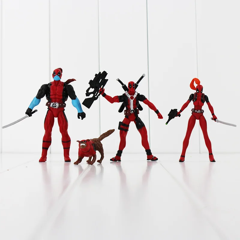 Новинка 4 шт./лот X men Dead pool Дэдпул ПВХ экшн фигурка Коллекционная модель