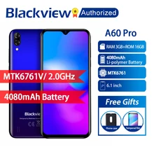 Телефон Blackview A60 Pro на базе Android 9 0 3 ГБ ОЗУ 16 Гб ПЗУ смартфон с