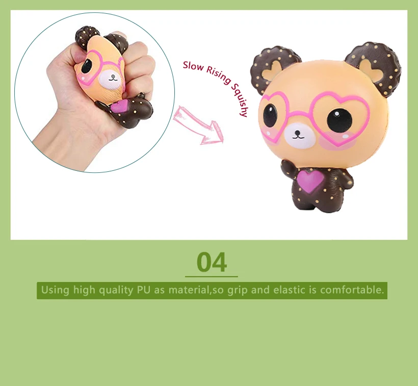 Jumbo Kawaii Медведь Животные Мягкий медленно поднимающийся симулятор сжимаемые игрушки новинка мягкий стресс облегчение Забавный для детей Рождественский подарок игрушка