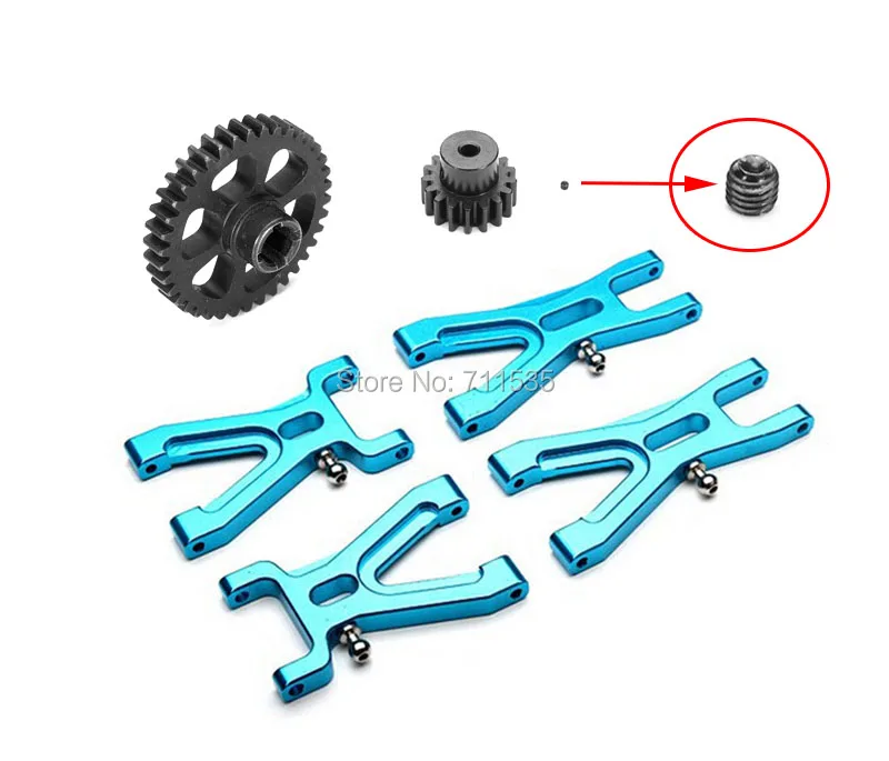 

Metal A959-02 Suspension Arm + Reduction Gear + Motor Gears Parts For Wltoys A959 A969 A979 K929 1/18 4WD 2.4Gh 1:18 RC Car