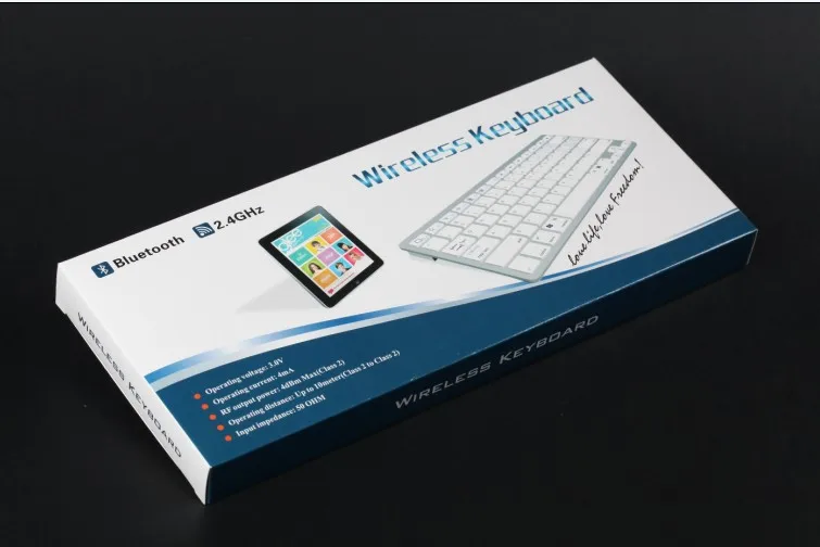 MAORONG TRADING Mini Bluetooth Русская клавиатура для mac/ipad /iphone /ipad mini серебряные модели