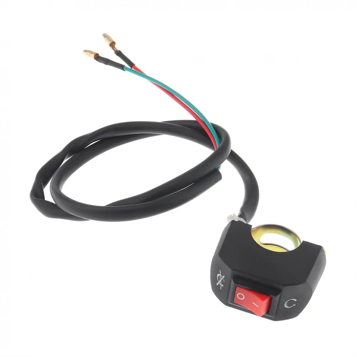 22 мм водонепроницаемый универсальный черный переключатель Руля Мотоцикла Flameout