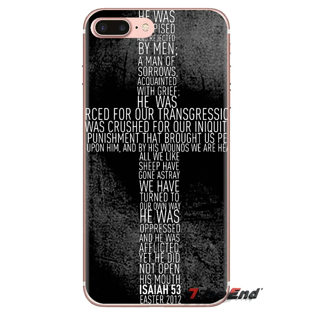 Прозрачный чехол из ТПУ для Huawei Mate Honor 4C 5C 5X 6X 7 7A 7C 8 9 10 8C 8X 20 Lite Pro Bible philopians Jesus Christ Cross