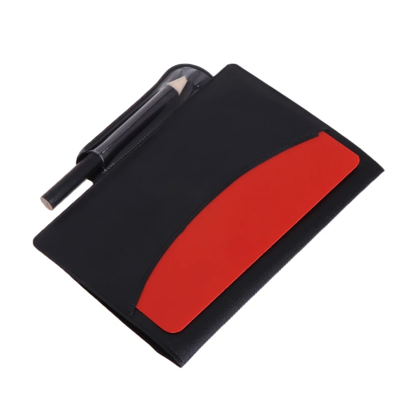 Новый спортивный футбольный рефери-кошелек блокнот с красной картой и желтой |