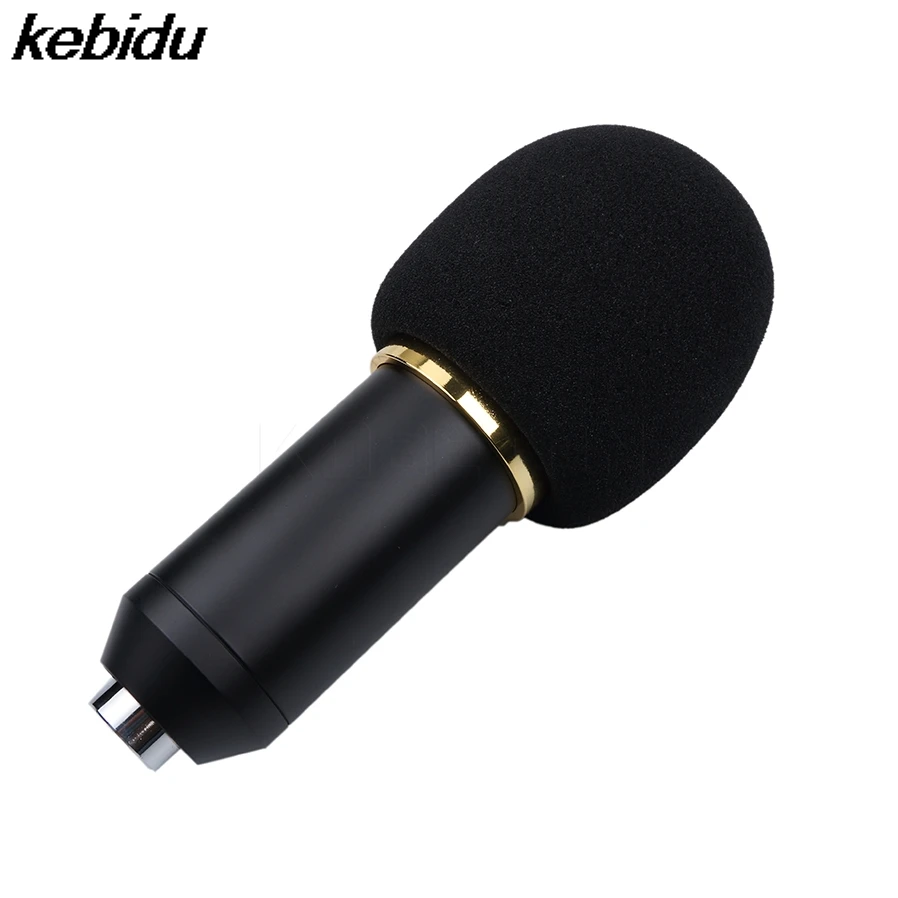 Kebidu Новый конденсаторный микрофон для записи проводной телефона