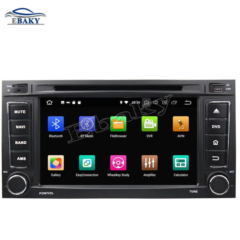 2din 4 Гб ОЗУ 64 ПЗУ Восьмиядерный Android 9 0 автомобильный DVD gps для VW TOUAREG 2002 2003 2004 2005 2006