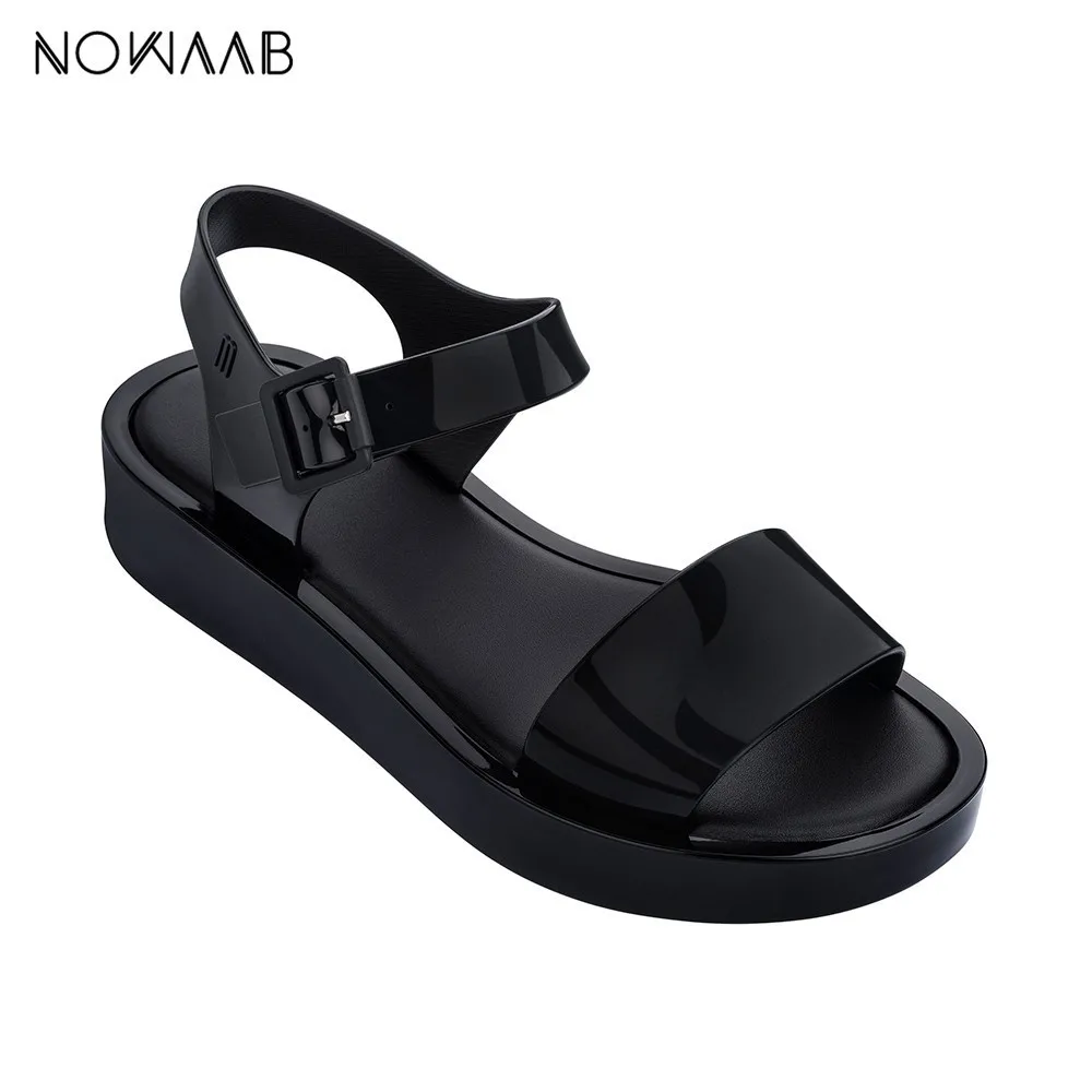 Женские босоножки на плоской подошве Melissa Mar желеобразные Босоножки платформе