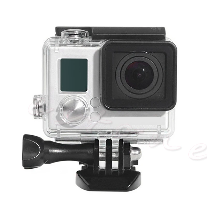 Go pro аксессуары Gopro водонепроницаемый корпус Чехол крепление Hero 3 plus для Hero3 + 4