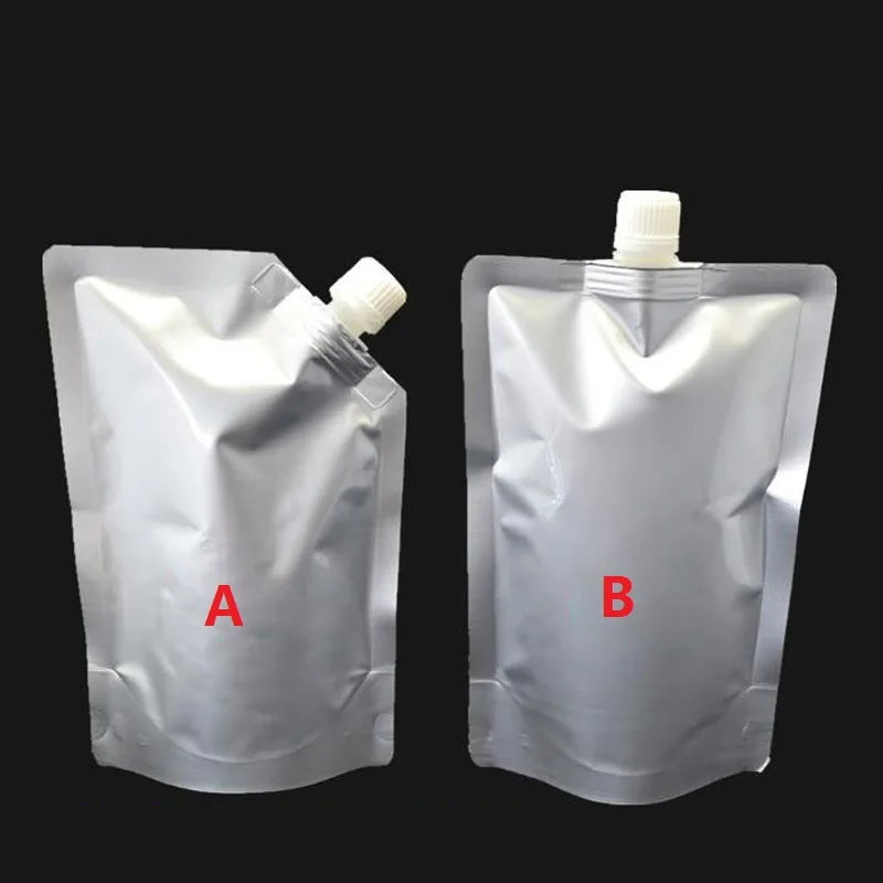 250 шт 14*21 см 500 мл желе Doypack алюминиевый мешочек с носиком из фольги сок пустой
