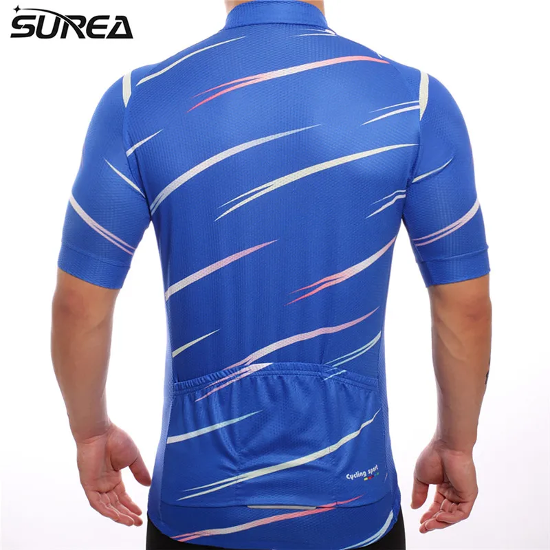 2018 Человек Лето Велоспорт трикотаж Велосипедная форма Racing Джерсе для