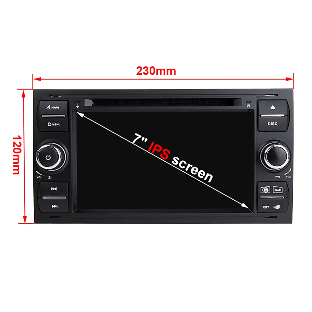 EKIY IPS 4G Android 9 0 автомобильный DVD Navi Стерео Радио Аудио плеер для Ford Focus 2 Mondeo S C Max Fiesta