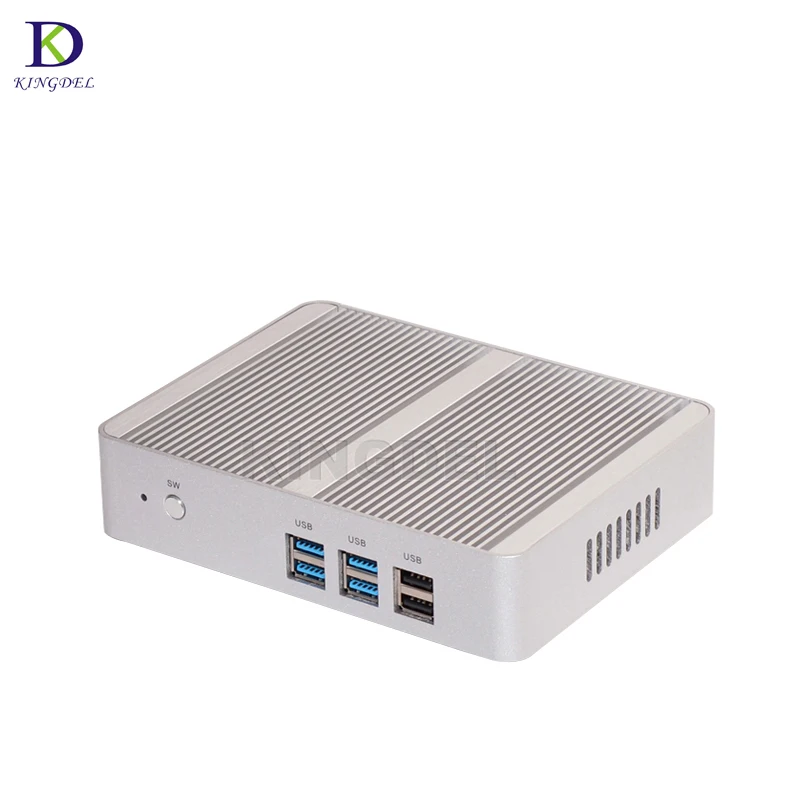 Htpc N3150 двойной LAN мини-ПК Windows 7 Linux мини-компьютер 4 * USB 3 0 2 HDMI сплав чехол 4K HD