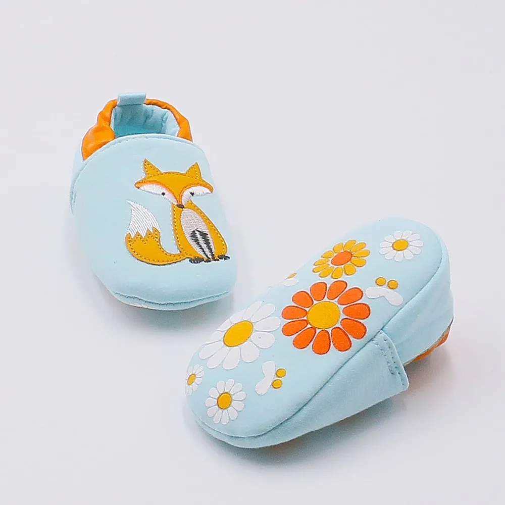 Первые ходунки Мультфильм обувь Bebe малыша Мокасины 0 24 м нескользящая Мягкая
