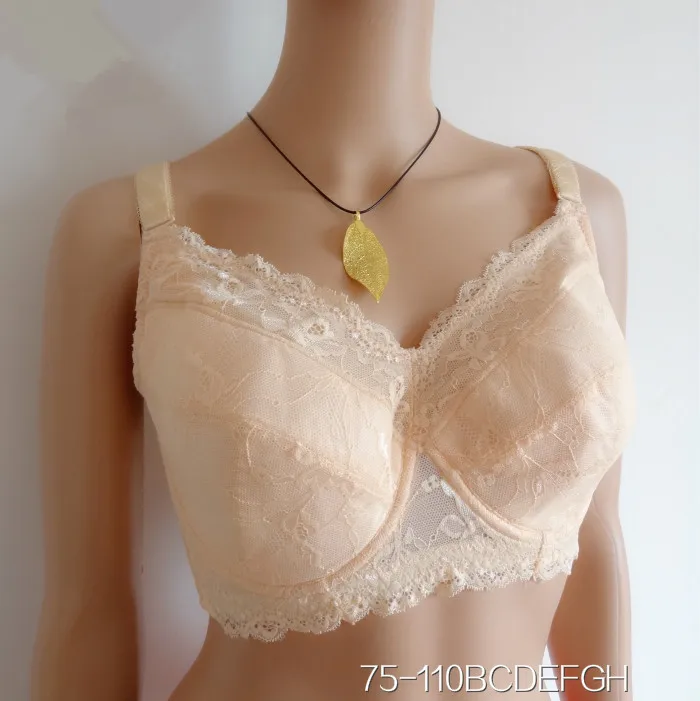 Бюстгальтеры большого размера плюс тонкие бюстгальтеры с полной чашечкой 75E 100 г