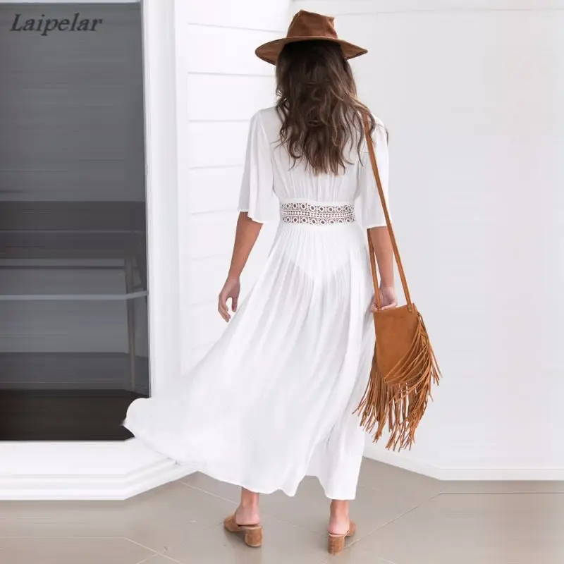 Летняя женская шифоновая блузка белое однотонное кимоно пляжный кардиган на