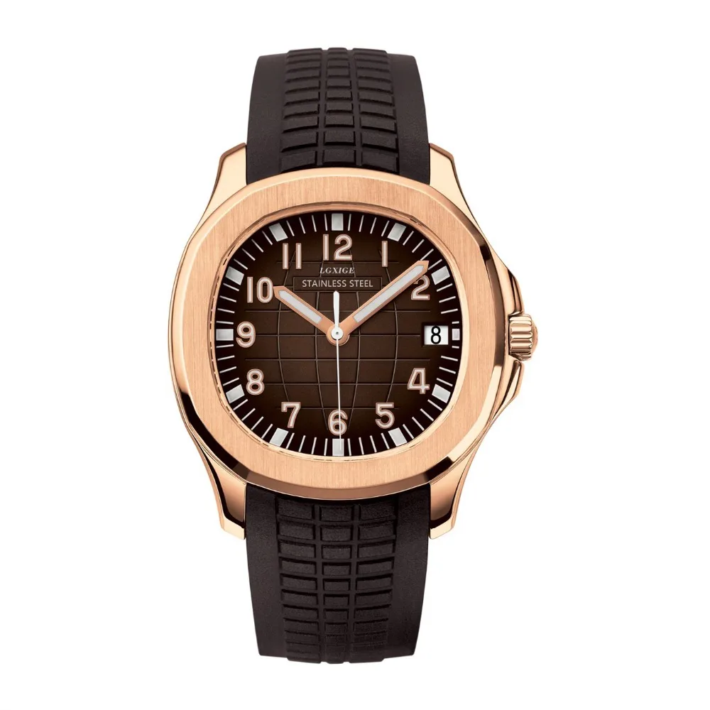 Горячие Лучшие Брендовые мужские часы patek роскошные часы Relogio кварцевые Спортивная Резина повседневные Модные кварцевые наручные часы водонепроницаемые