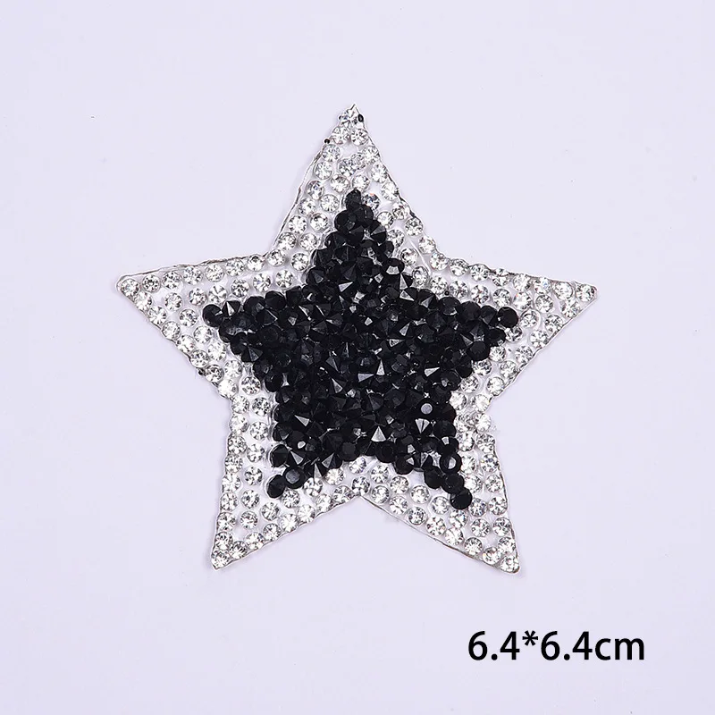 Стразы со звездами алмазные нашивки железные для одежды железная Цветочная
