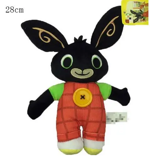 Мягкие Дети Bing кролик плюшевые игрушки Bing Flop Sula Pando Hoppity Voosh Konijn Мягкие плюшевые Bing куклы подарки на день рождения игрушки - Цвет: 28cm A