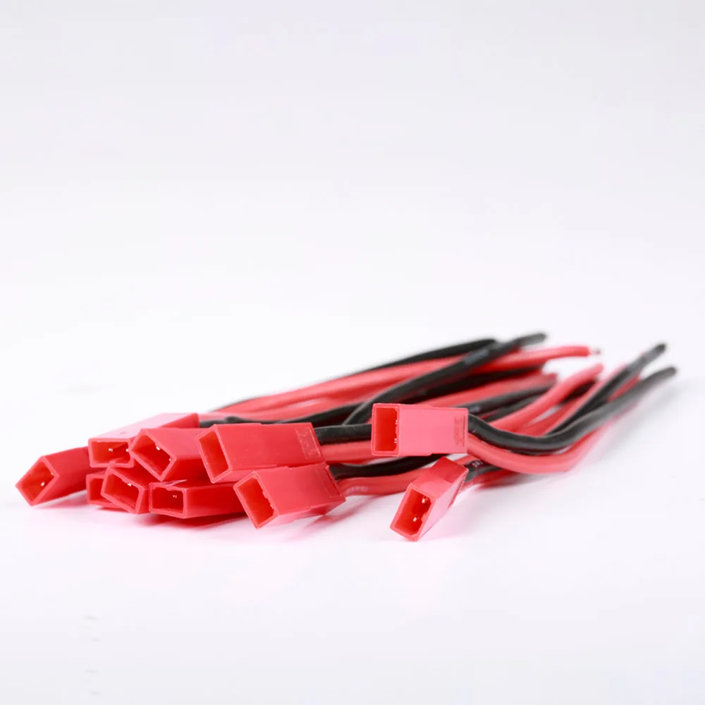 10 шт. JST разъем кабель мужчины с 100 мм 18awg/30 20awg силиконовый для FPV RC lipo Батарея