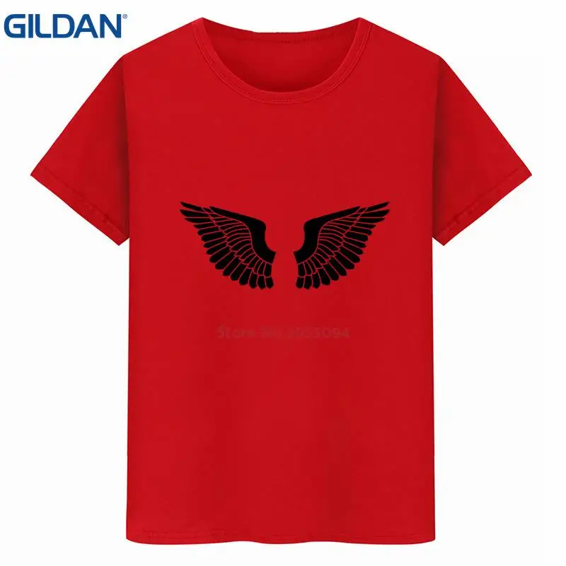Pattern mens tshirt round Neck black men Short Sleeve tee shirts Euro Size Homme Bird Wings Casual HipHop Tops | Мужская одежда