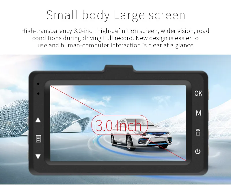 Denicer Full HD 1080 P Автомобильный регистраторы Автомобильный видеорегистратор Камера-Регистратор 170 градусов Широкий формат Автомобильный видеорегистратор с Ночное видение