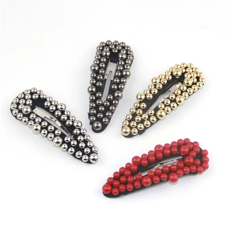 2019 Korea Women Pearl flower Hairpins Vintage Long Barrettes Hair Clip Crystal Metal Hollow Accessories Hairgrip hairgrips | Украшения и