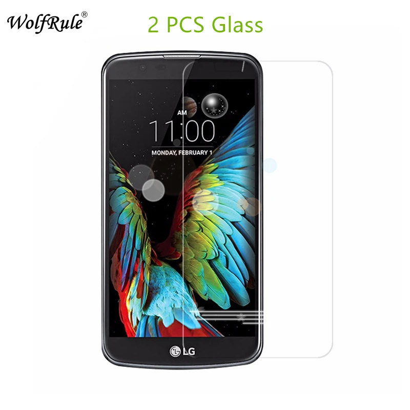 2 шт. для LG K10 защита экрана телефона закаленное стекло 2016 кг M2 от царапин|tempered