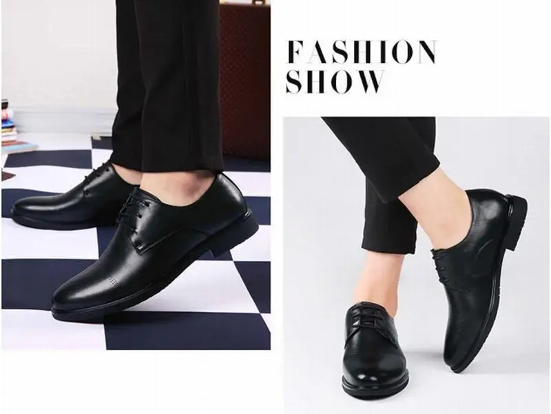 Коллекция 2017 года модные оксфорды официальная обувь из натуральной кожи мужская