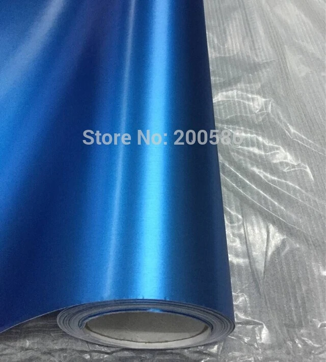 Матовая хромированная матовая светло-голубая стальная виниловая пленка для
