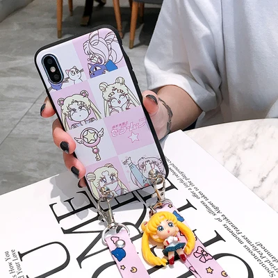 As shown in Redmi note 7 милый 3D чехол для телефона Сейлор Мун для xiaomi 9 9se 8se redmi 4/5/5S/6/7/xiaomi Max/mix 3 мультяшная задняя крышка - Цвет: As shown in