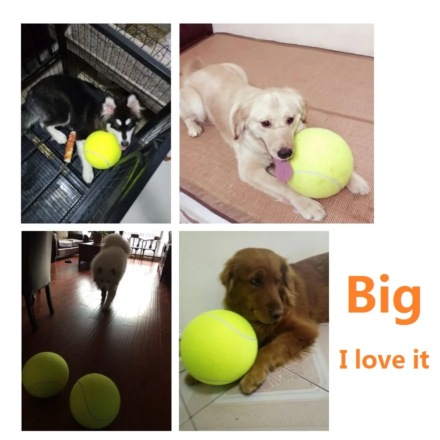 Большой размер большая игрушка для собаки мяч большого тенниса диаметр 24 см