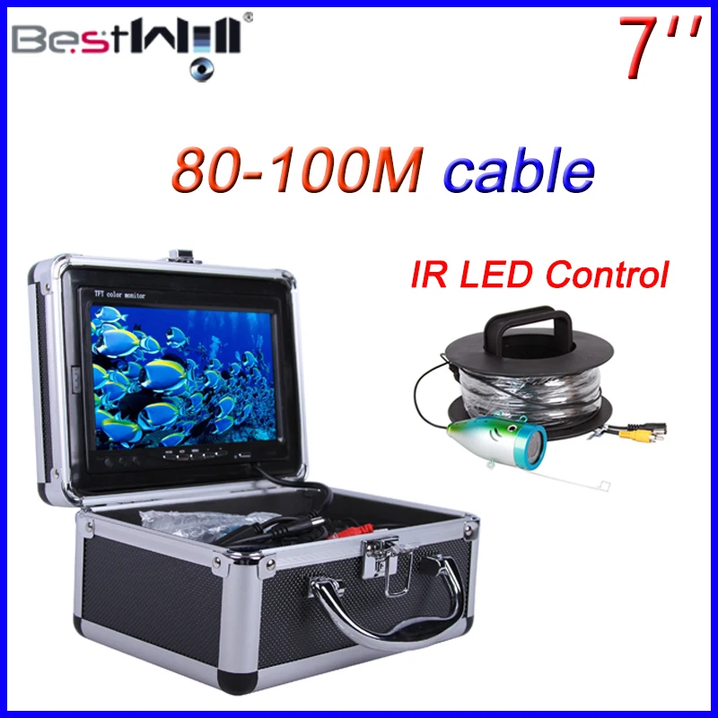 Камера для подводной рыбалки с длинным кабелем 80 1000 м HD 100 TVL|ice fishing camera|fishing camera1000