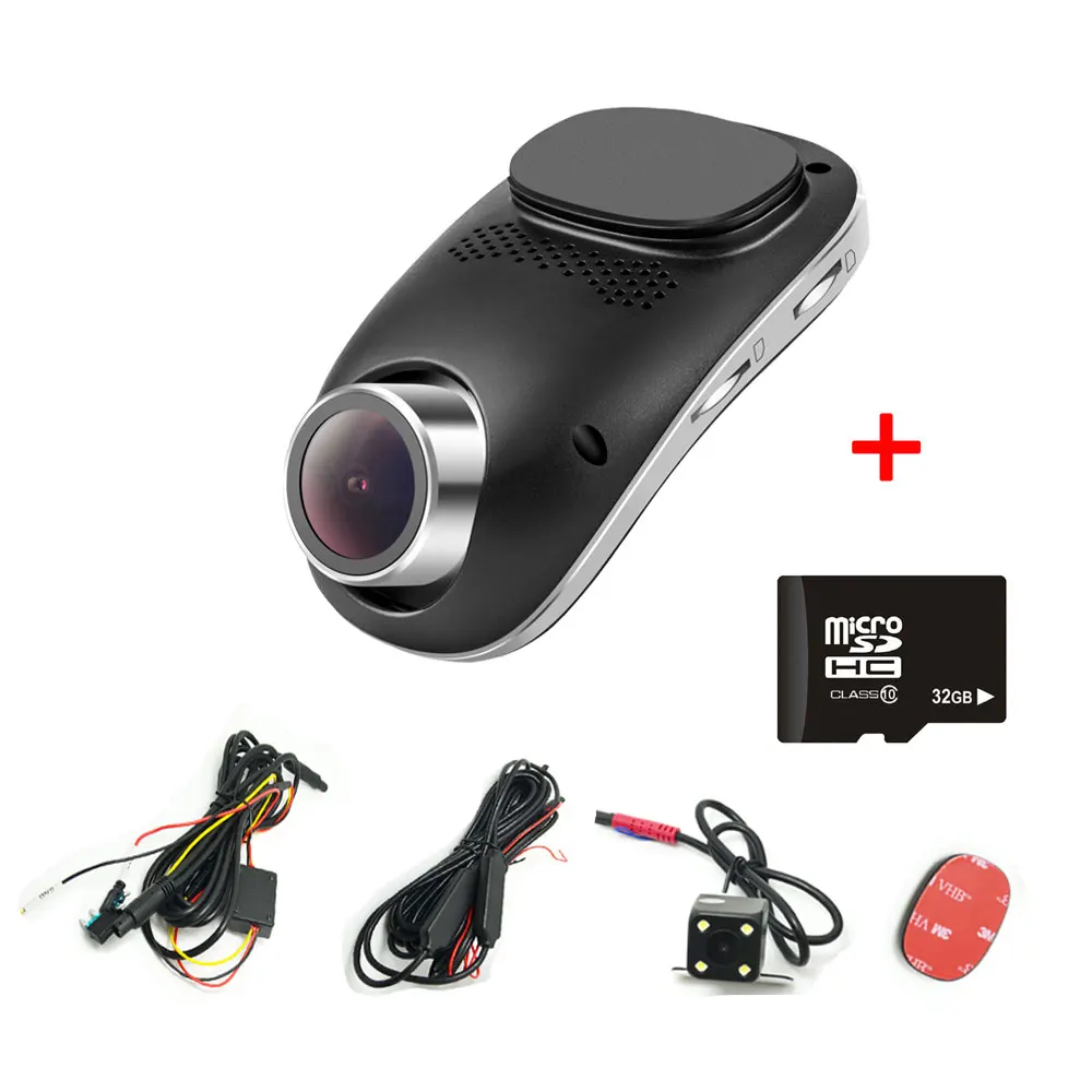 Podofo 4G Dash камера Android gps ADAS регистратор двойной объектив cam Full HD 1080 P Мини петля
