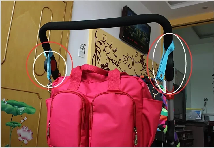 

New Arrival Hook for Baby Strollers, 2 pieces Stroller Strap Hang Shopping Bag and Mommy Diaper Bags Pram Stroller Accessories